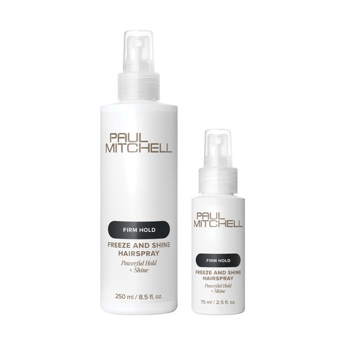 Paul Mitchell Freeze & Shine Super Spray — 250ml + Travel Size: Freeze And Shine Super Spray 250 ml + Freeze And Shine Super Spray 75 ml