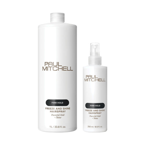 Paul Mitchell Freeze & Shine Big Freeze Duo 1000 ml + 250 ml: Freeze And Shine Super Spray 1 litre + Freeze And Shine Super Spray 250 ml