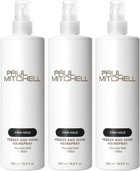 Paul Mitchell Freeze & Shine Super Spray — 3 × 500ml Bundle — Freeze & Shine Hairspray Bundle