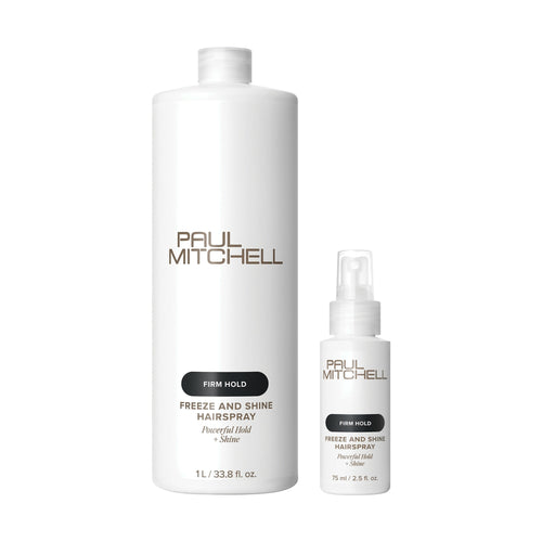 Richard's Pick: Paul Mitchell Freeze and Shine Super Spray 1 litre with a 75 ml travel size
