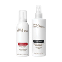 Paul Mitchell Sculpting Foam & Freeze And Shine Duo 200 ml + 250 ml: Sculpting Foam 200 ml + Freeze And Shine Super Spray 250 ml
